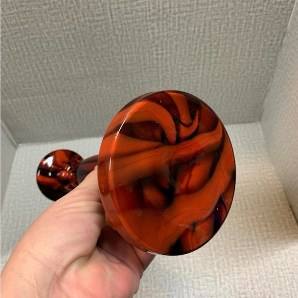 Vintage Kralik Welz Czechoslovak Glass Candlestick - Picture 2 of 11